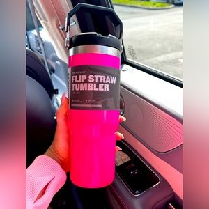 Electric pink Stanley, flip cup